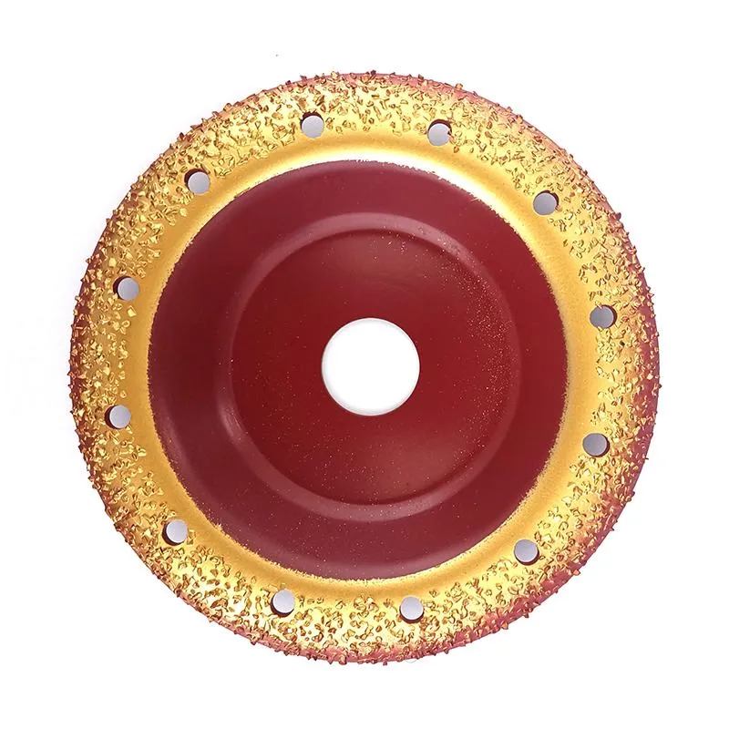 Zaagbladen 125mm röd diamantslipning hjulcirkelskiv karbid kopp för vinkel slipmaskiner metall skärande skärpning tillbehör