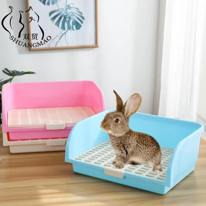 Supplies SHUANGMAO Hamster Pet Cat Rabbit Corner Toilet Litter Trays Corner Clean Indoor Pet Potty Training Tray For Small Animal Pets