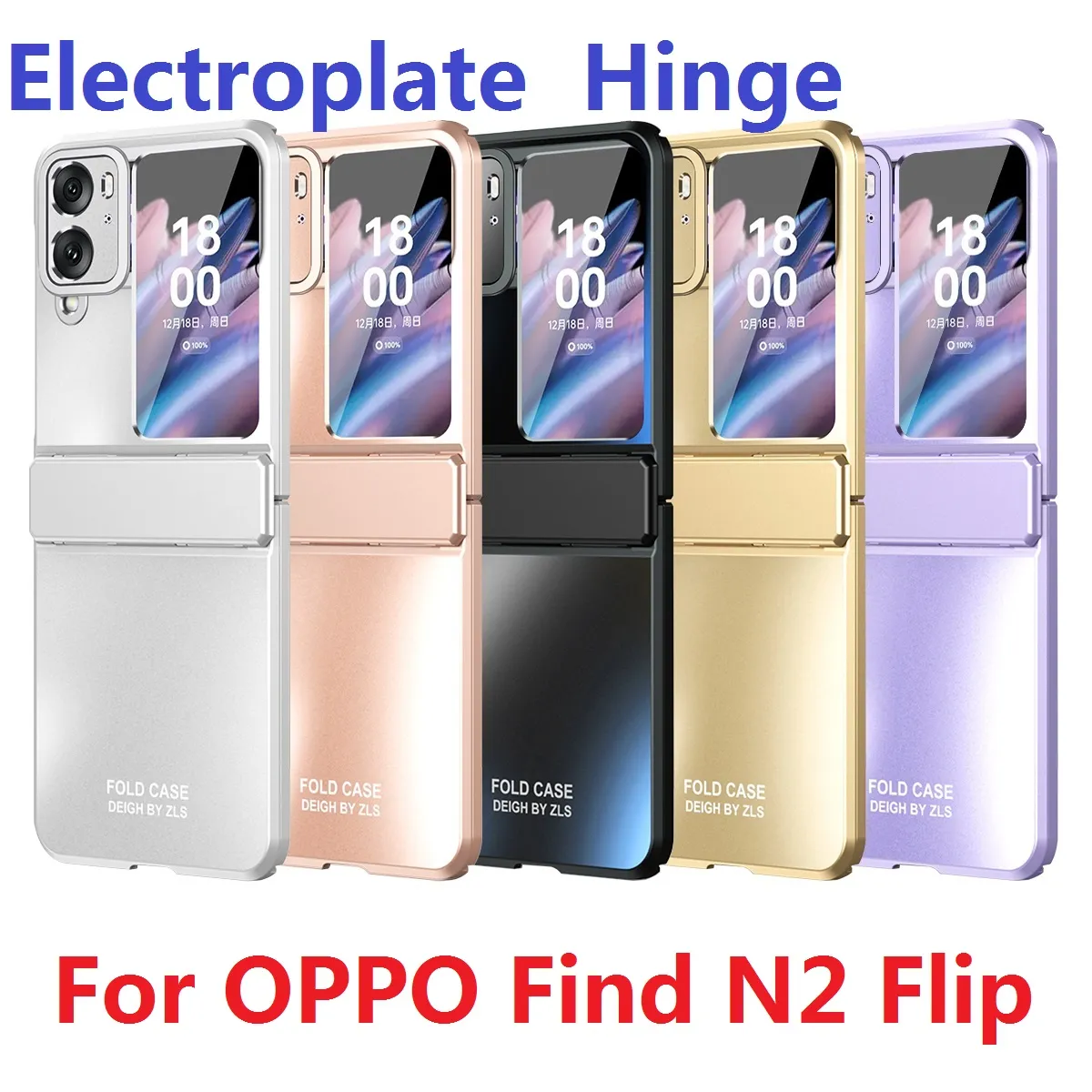 الحالات الصعبة الطلاء الفاخرة لـ OPPO Find N2 Flip Case Armor Cover Cover