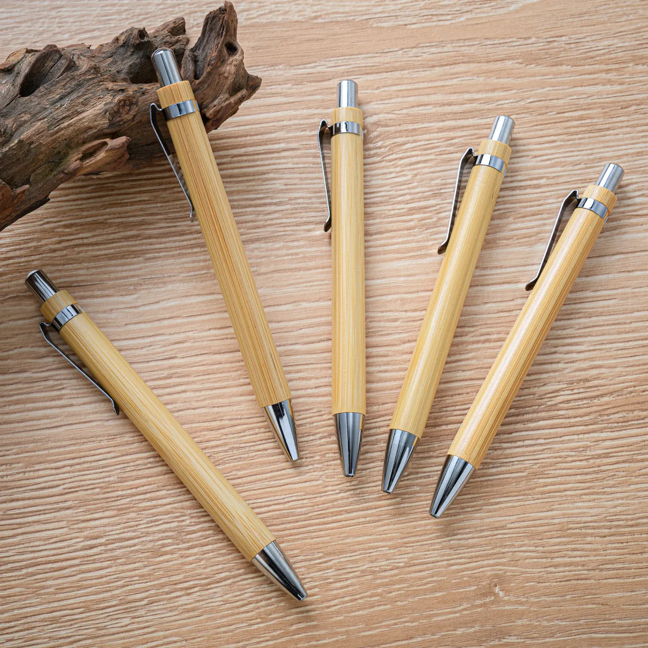 Bamboo Wood Ballpond caneta ponta Black Ink Ball Signature Ball Pen Office School Wring Stationery