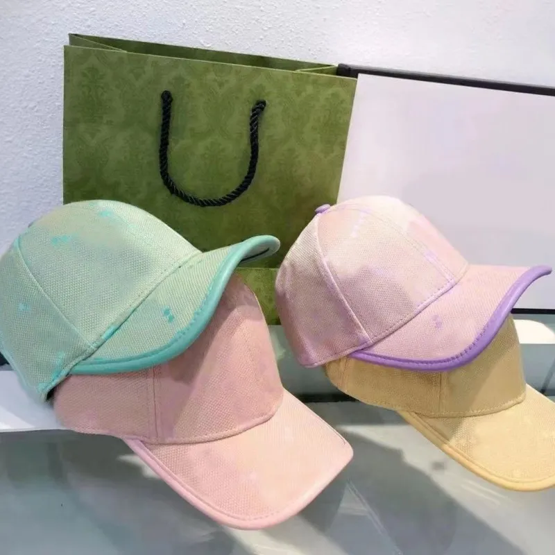 Moda Tasarımcı Şapka Mektup Kova Şapka Casquette Açık Beyzbol Kapağı Gorras Renkli Chapeau Erkekler Cappelli Fit Şapkalar Adam Gorras Candy Renk Yaz Snapback