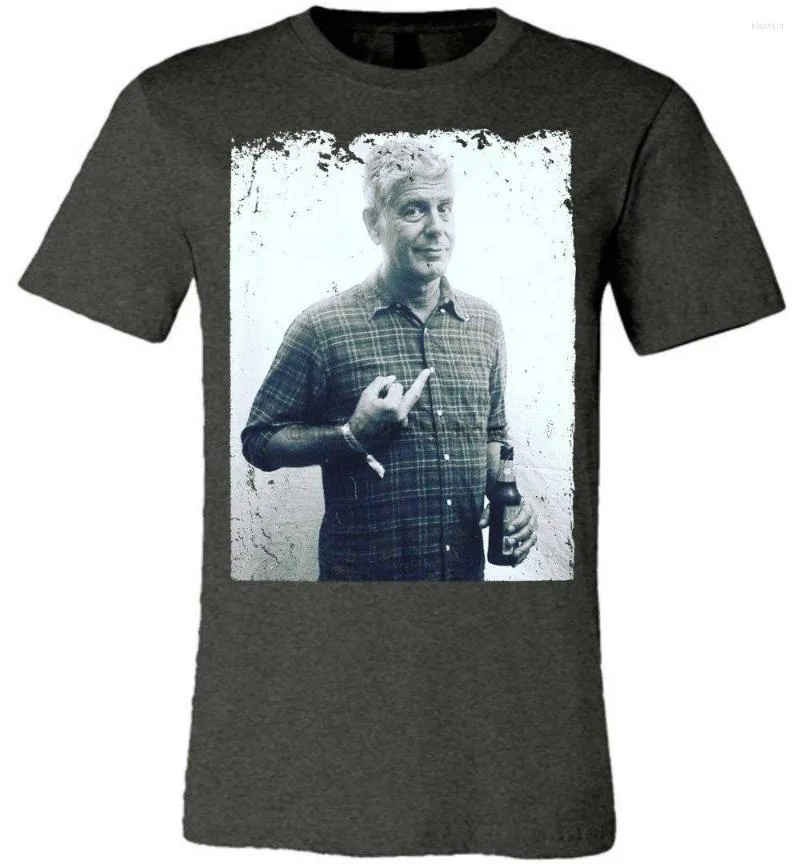 Herr t-skjortor Anthony Bourdain Chef T-shirt cnn delar okänd