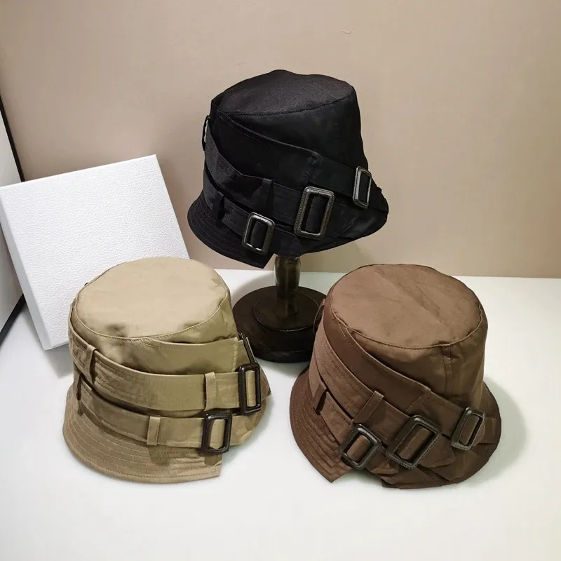 Luksusowy panama Bucket Hat Designer Belt Bugacz Komek przeciwsłoneczny Fisherman Hat Mash