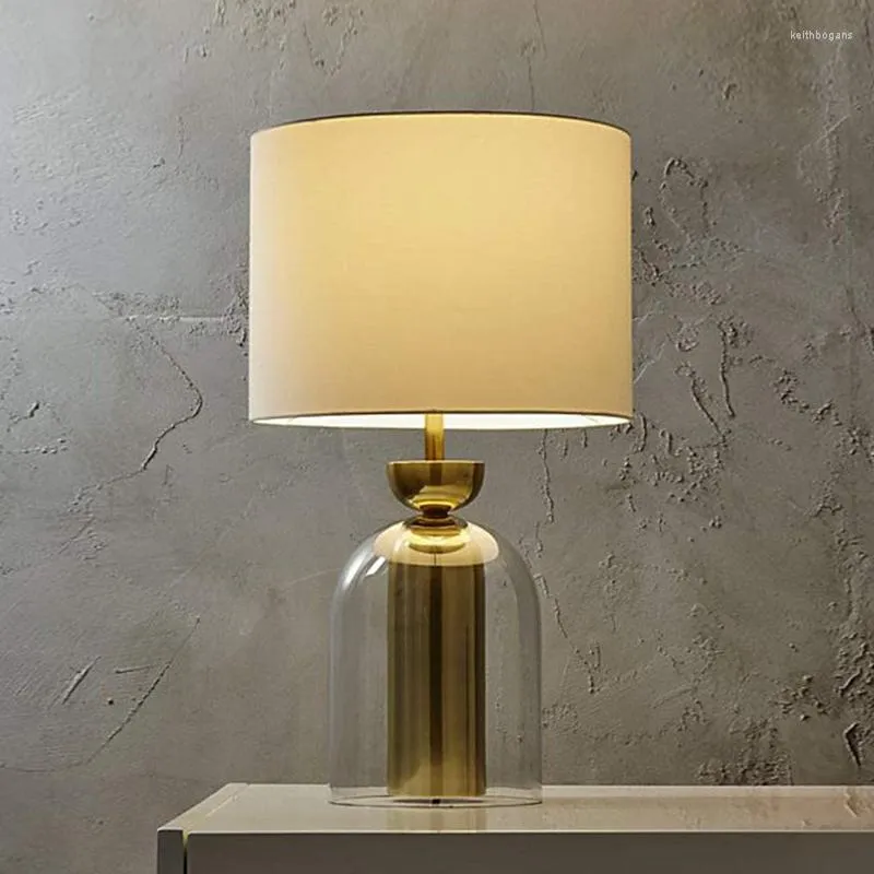 Lampy stołowe lampa nordycka tkanina Lambada E27 Oszczędzanie energii Ochrona oczu minimalistyczne badanie przy łóżku odczyt czytanie oświetlenie dekoracyjne