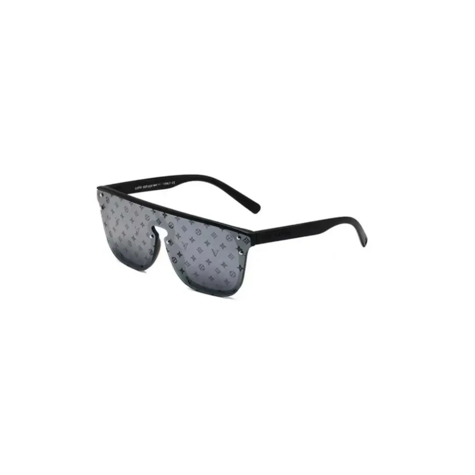Gafas de sol cuadradas de tendencia, montura negra, espejo multicolor, lentes con letras y flores, gafas de sol de marca, gafas para deportes al aire libre