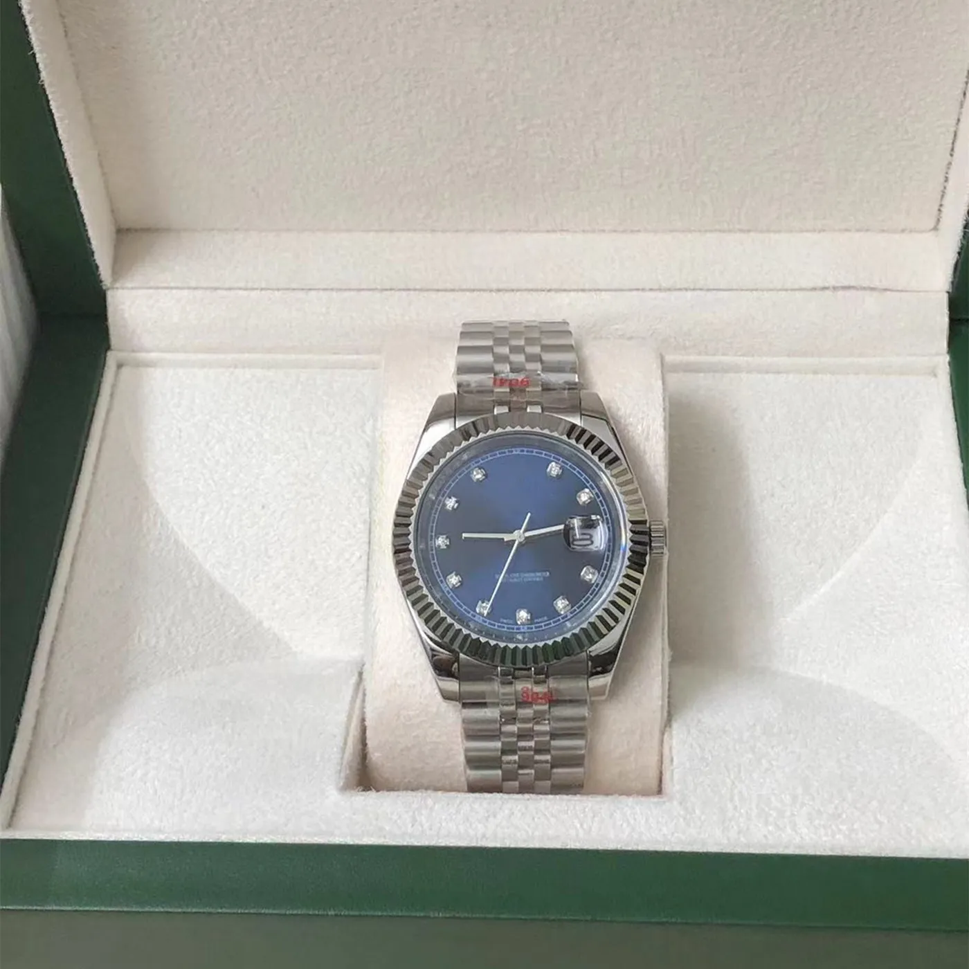Relojes para hombre, reloj de pulsera con movimiento mecánico automático de diseñador, reloj de pulsera de diamantes, correa de acero de 41mm, relojes de pulsera de regalo resistentes al agua 2023