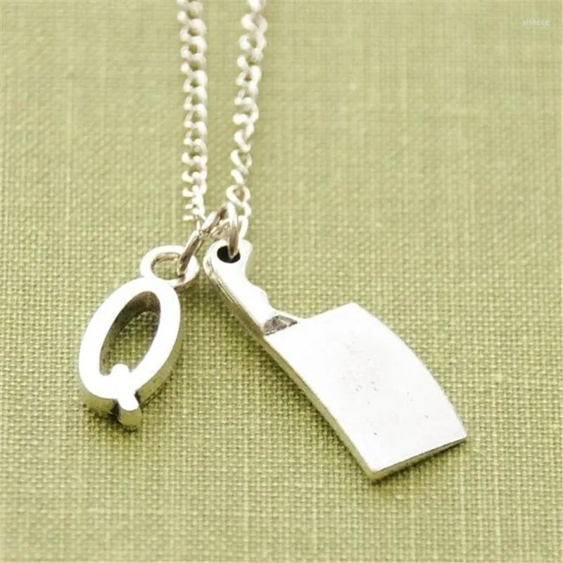 Chains Handmade Chef Necklace Cook Gift Knife Cleaver Pendant Meat Charm