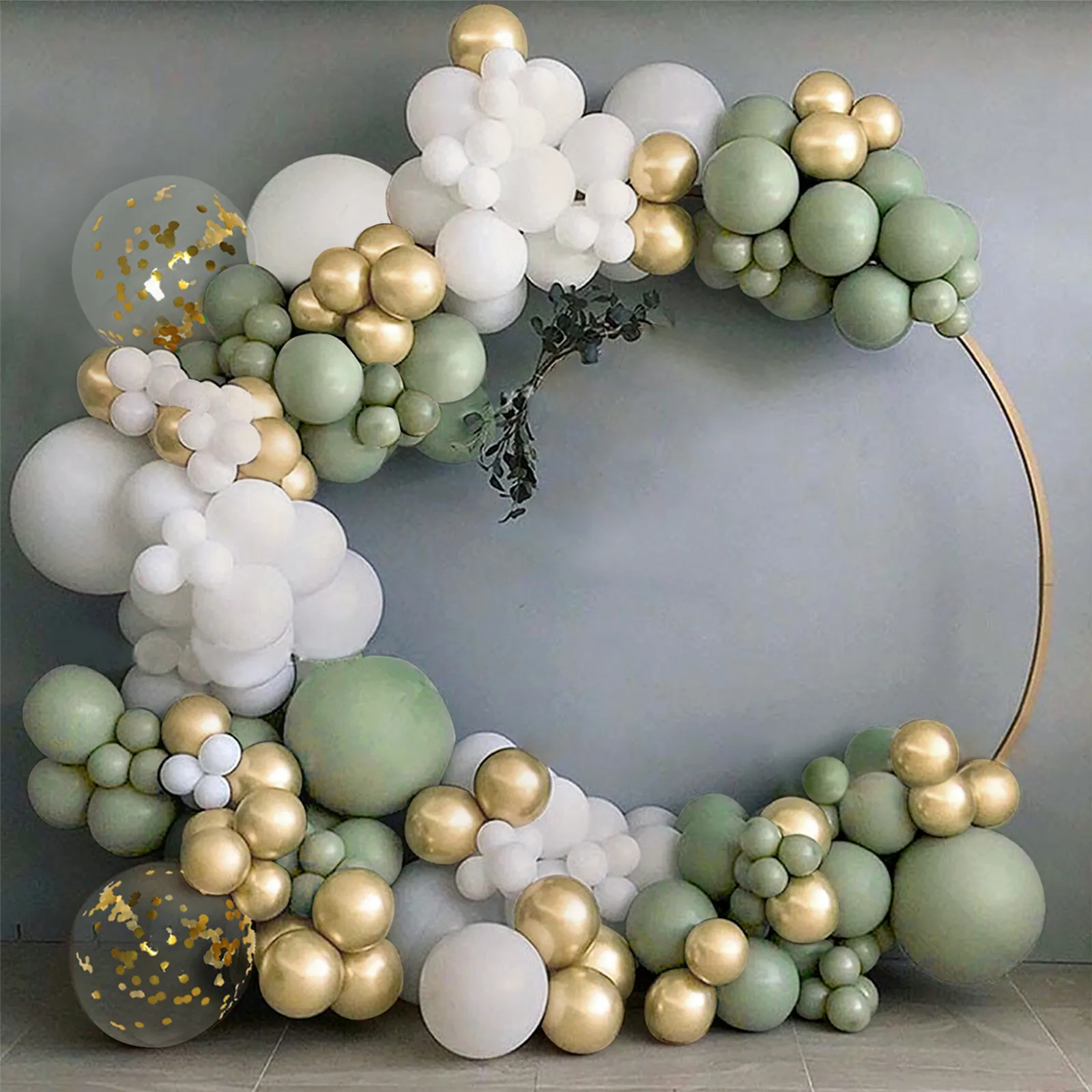 127pcs Olive Green Balloons Arch Garland Kit - White Olive Green Gold – If  you say i do
