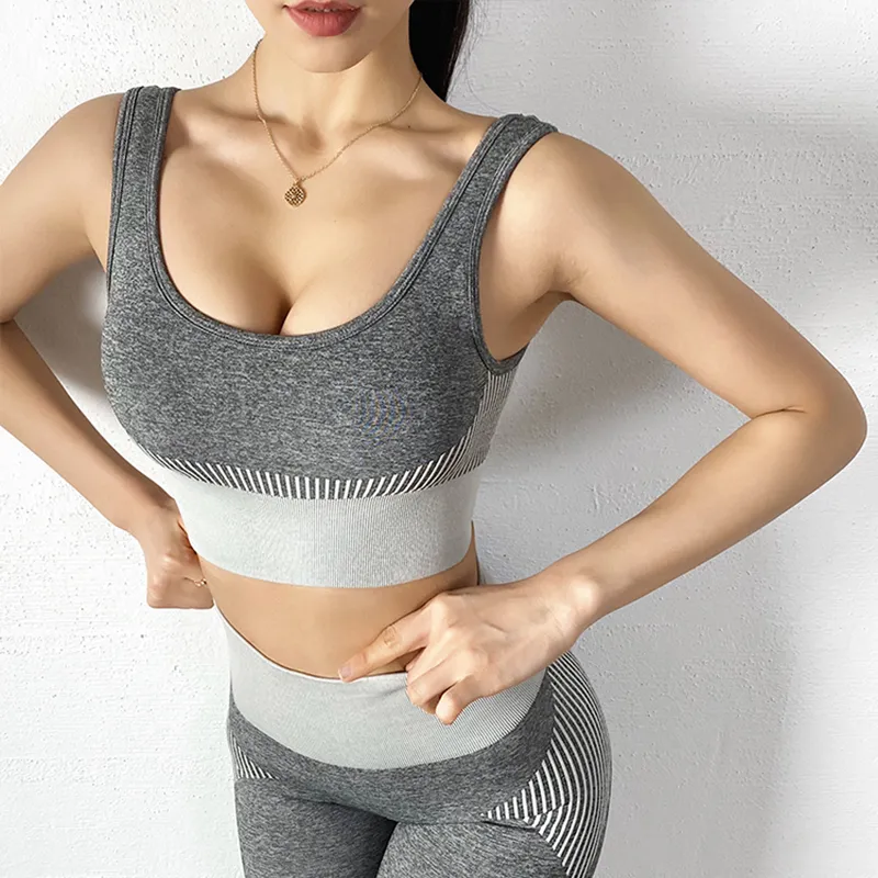 Women Push Up Seamless Sports Bra Workout Sport Top Crop Fitness Active Wear  With Buckle For Yoga Gym Brassiere Sportswear