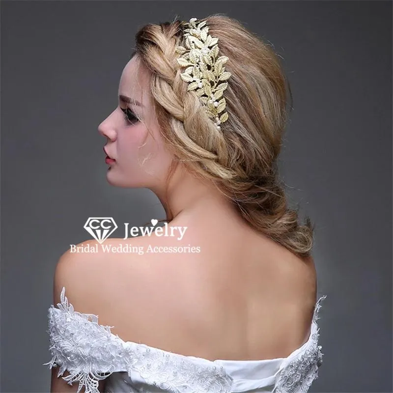 Haarclips Haarrettes Haarbanden Hoofdband Kroon Betrokkenheid Weddingaccessoires voor vrouwen Bruids Tiara Handgemaakte parelhaarkleding Gift K