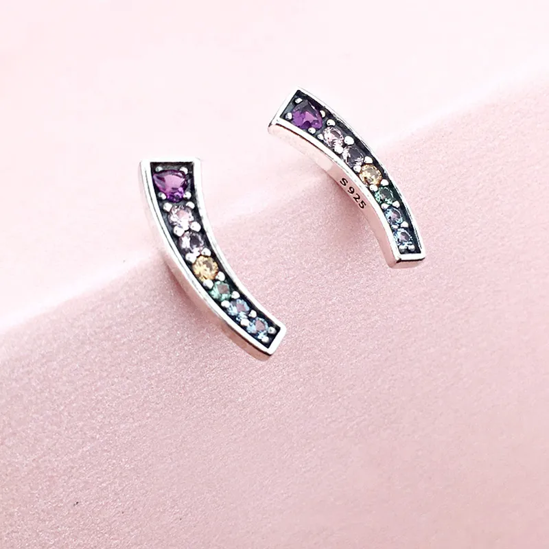 Rainbow earrings pandora store