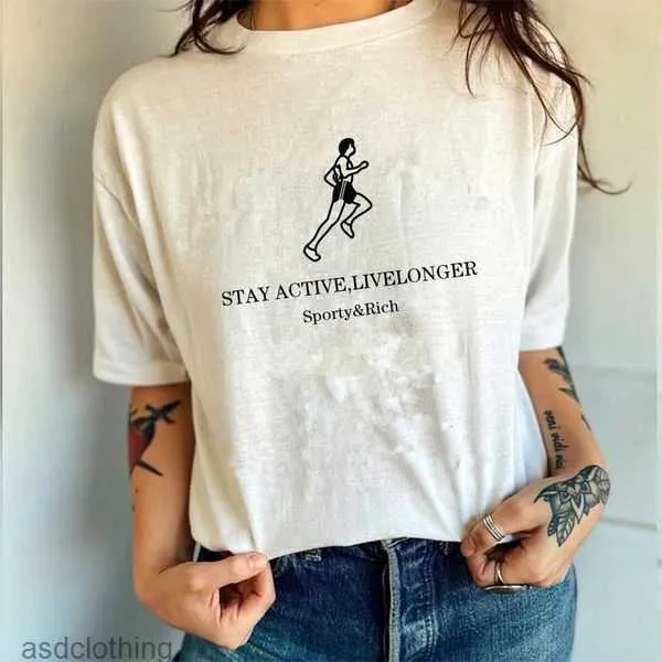 풍부한 여성 편지 티셔츠 스포티하고 여성용 여름 면화 짧은 슬리브 캐주얼 탑 오랑 쿨 티셔츠 4nki
