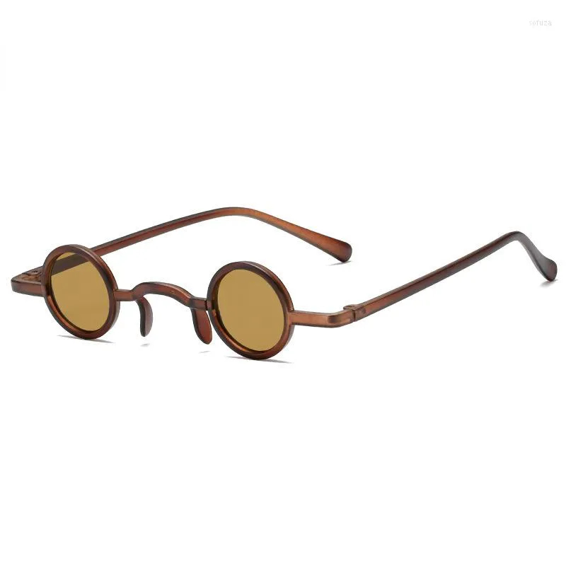 Lunettes de soleil rétro Steampunk femmes mode petit rond clair océan lentille lunettes hommes Punk nuances UV400 lunettes de soleil produit tendance