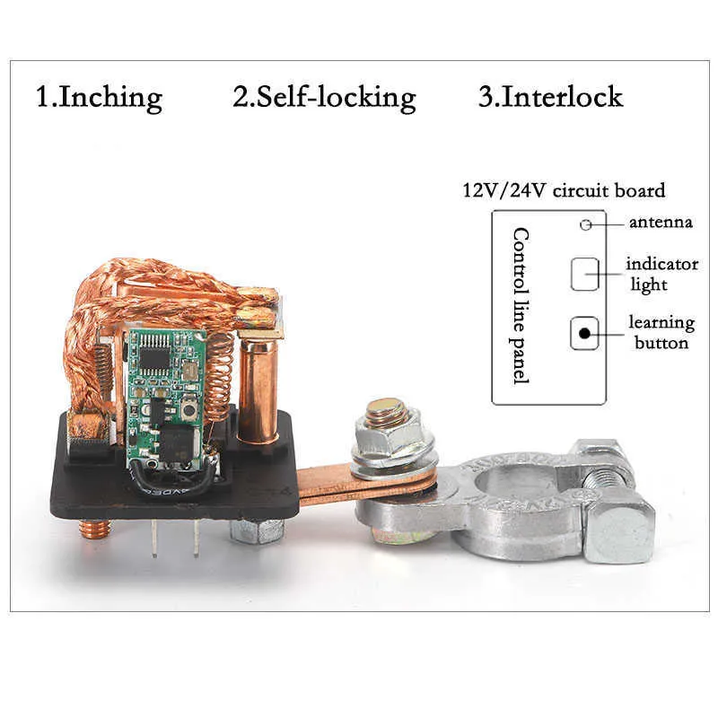 Nouveau universel 12V 120A/200A/250A relais de commutateur de batterie intégré télécommande sans fil déconnecter couper les interrupteurs principaux d'isolateur