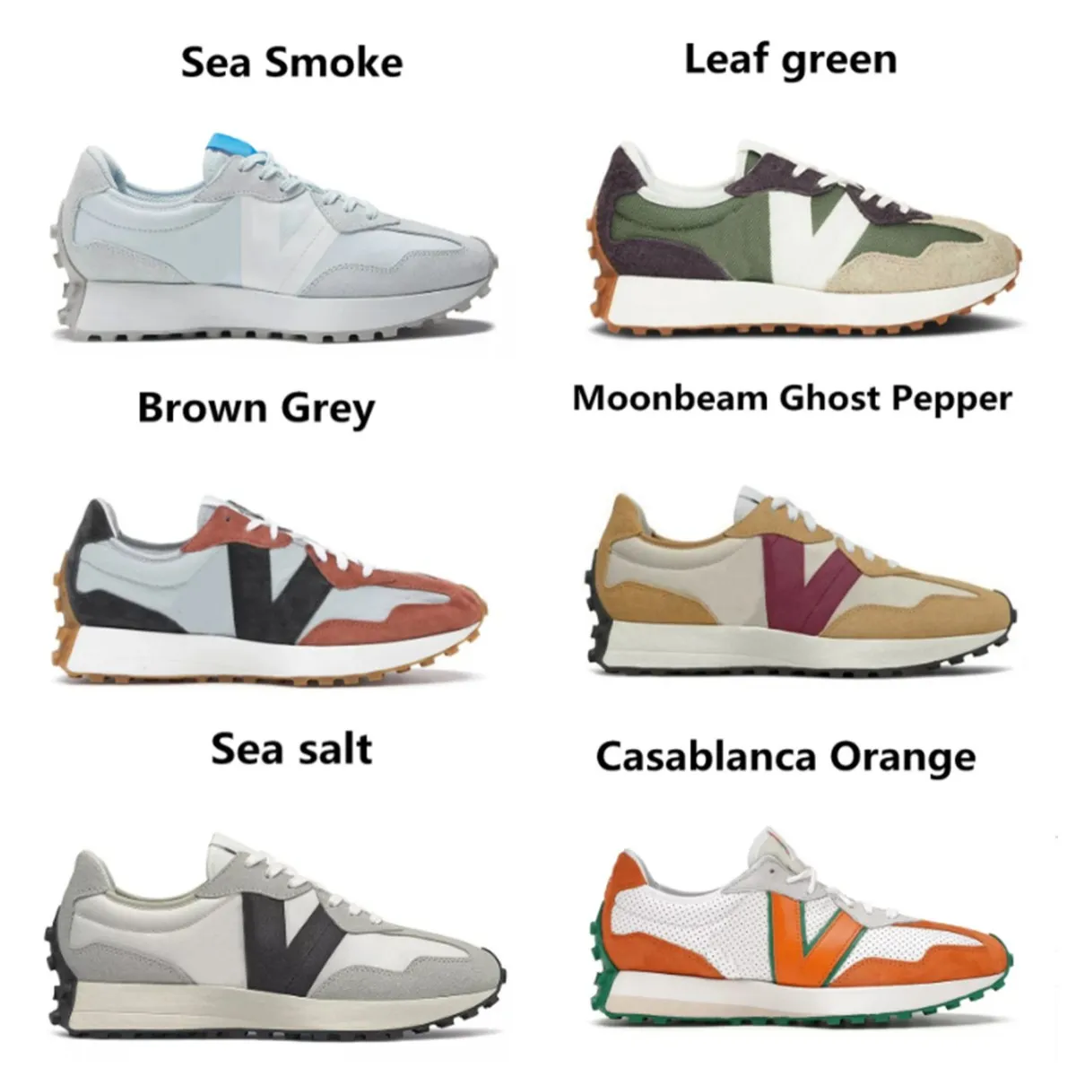 Vip Hot 327 Sports Sneakers Mens N Shoes Bury Running Shoes Pride Orange Brown Grey Casablanca Green Virtual Violet Blue Orange Womens