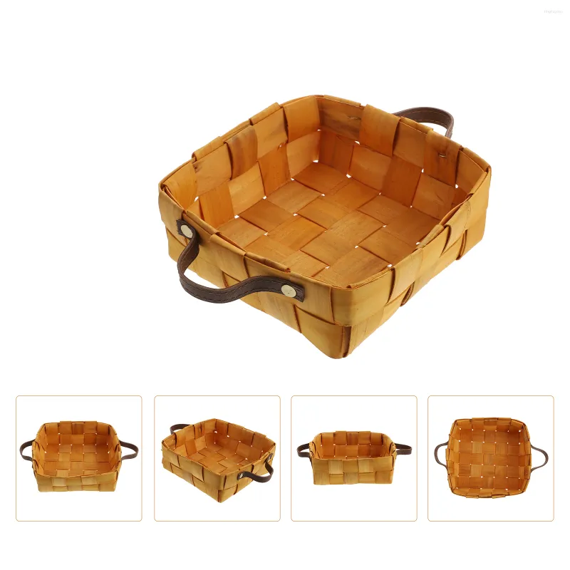 Dinnerware Sets Wicker Bread Basket Rattan Seagrass Tray Wood Egg Jewelry Wooden Storage Basketr Tea Container