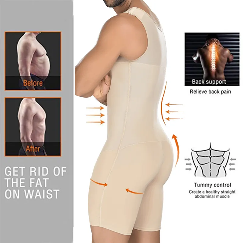 Hommes Body Shapers Hommes Shapers Perte de Poids Shapewear Full Body Shaper Minceur Taille Ventre Mince Abdomen Shaper Taille Formateur Sous-Vêtements Body 230512