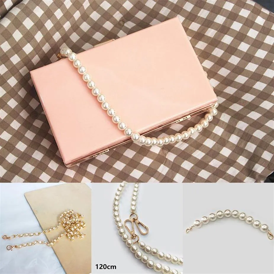 Sac pièces accessoires 9 tailles chaîne de perles douces mignon exquis sac à main universel sac à main poignée remplacement crochet Strap232c