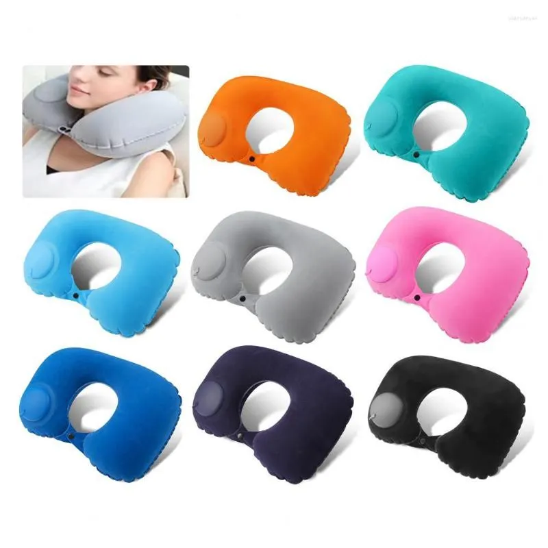 Pillow Excellent Neck Easy To Inflate Inflatable Fast Inflating Support Head 360 Degree