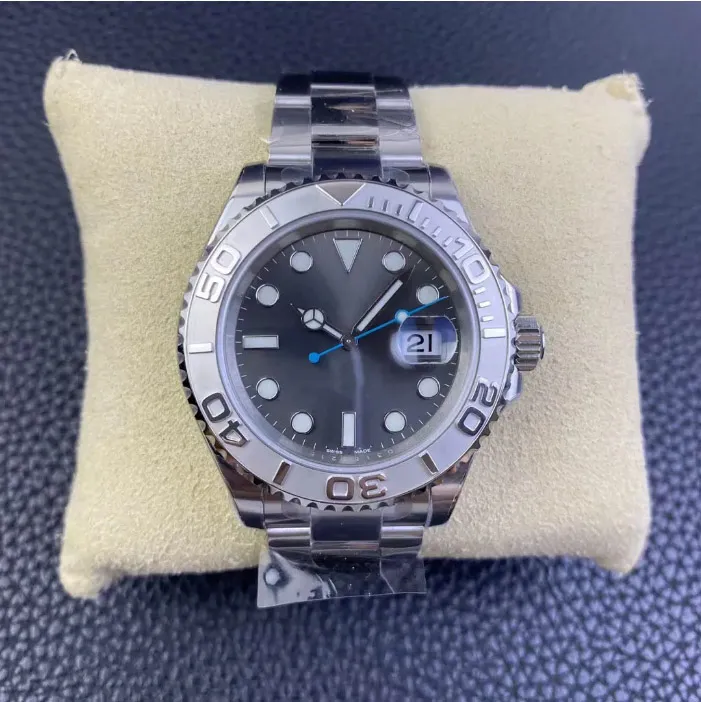 Orologio Uomo Di Lusso Al Quarzo, Acciaio Inossidabile Bicolore Argento/Oro, Quadrante Verde Con Cristalli, Impermeabile 30m - 2