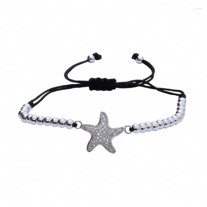 Bracelets porte-bonheur Anil Arjandas corde chaîne artisanale étoile macramé Micro pavé Zircon perle tressage Bracelet femmes homme bijoux