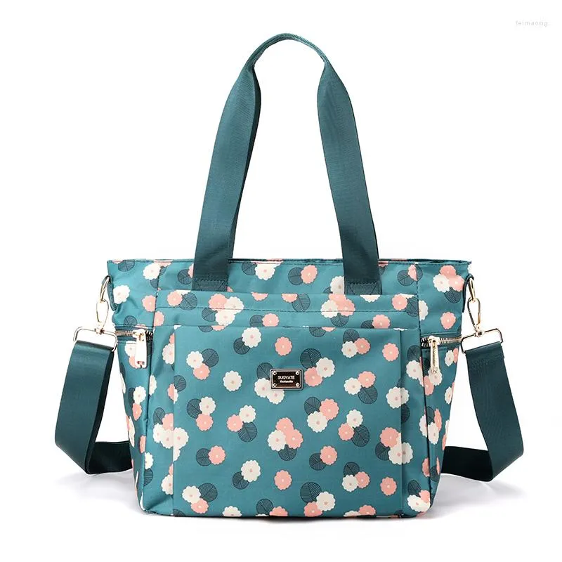 Evening Bags Fashion Floral Pattern Women's Shoulder Bag Large Capacity Female Messenger High Quality Durable Fabric Ladies Handbag