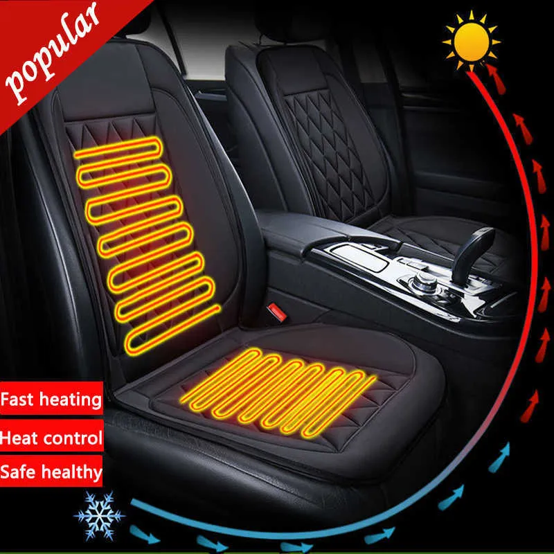 Ny bilstolvärmare 12V elektrisk uppvärmd bilvärme Kudde Vinterstol Warmer Cover Car Accessories Winter Auto Seat Heat Pad