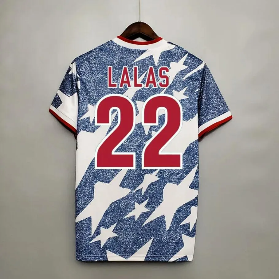 Retro UsA 1994 Uit Voetbalshirts Lalas Reyna Wynalda Vintage Verenigde Staten Voetbalshirt Klassieke Kit