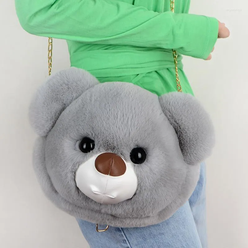Teddy bear head purse store