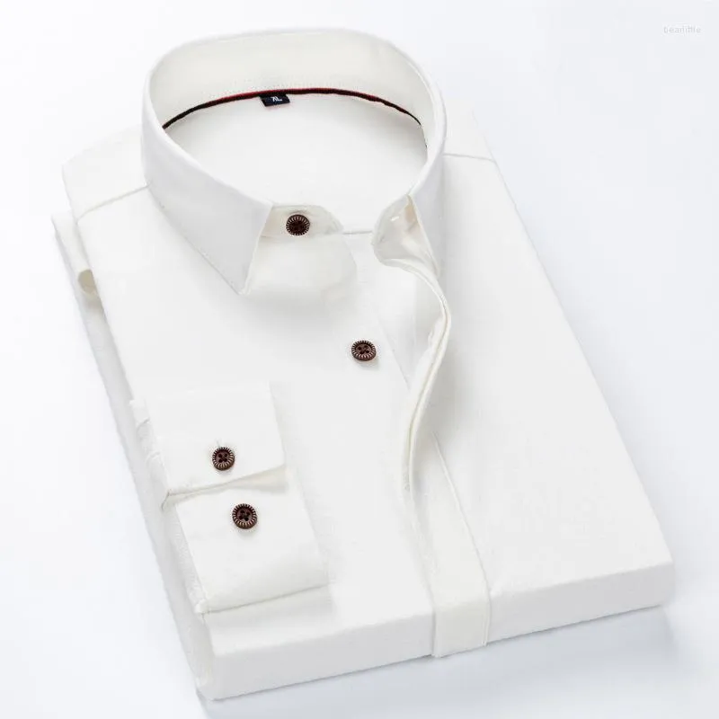 Men's Casual Shirts 2023 Spring And Summer Shirt Men Fashion Cotton Men's White Professional Business