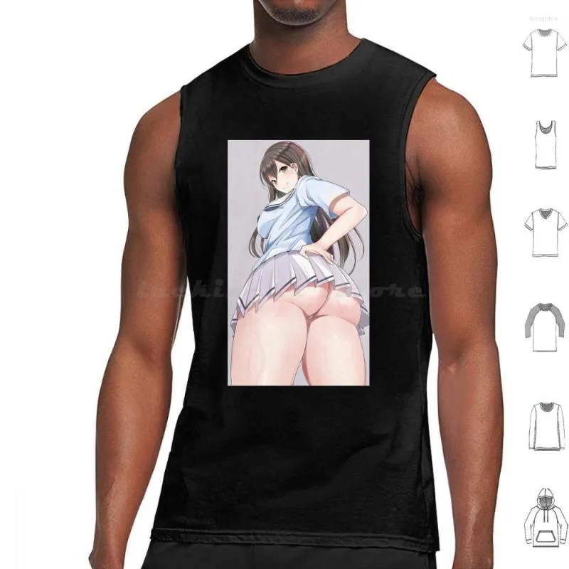 Herren Tank Tops Kawaii Anime Girl Big BuThicc Weste Ärmellos BuBuAss Thicc Waifu Manga Japan