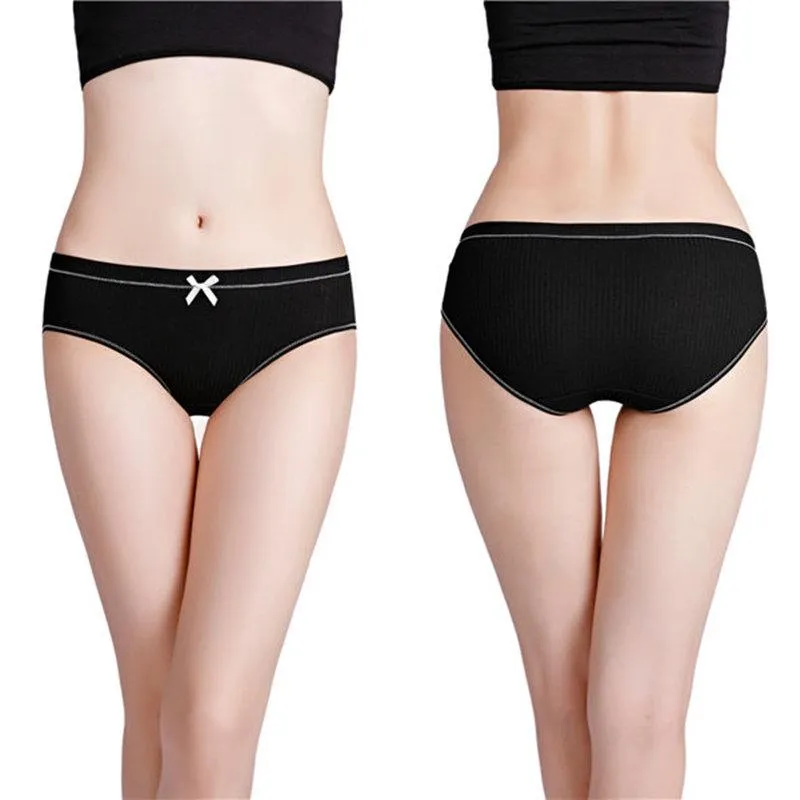 7PCS Pure Cotton Women's Panties Soft Underwear Cute Bow Girls Panty  Breathable Briefs Sexy Ladies Underpants Female Lingerie - AliExpress