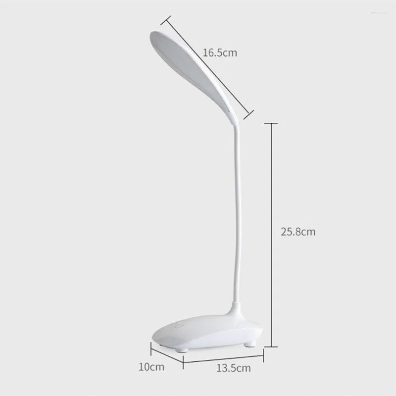 Tafellampen licht 360 flexibele aanraking leeslamp verstelbaar 6000K 1 5W LED USB bed nacht