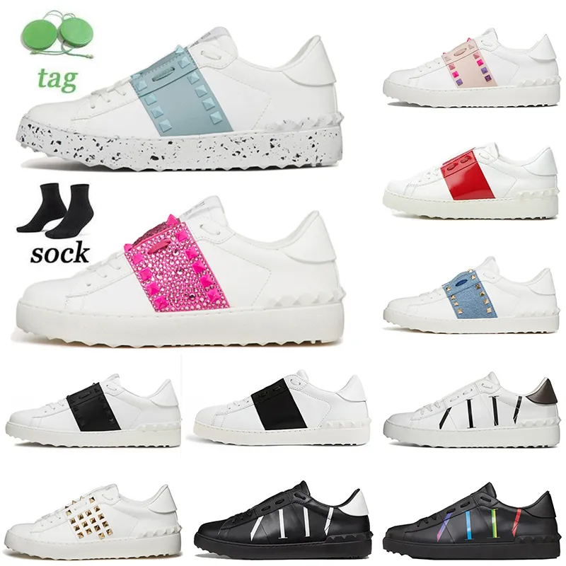 2023 Najwyższej jakości otwarte buty Sneaker Casual Białe czarne czerwone złote trenery sukienki oddychające do zmiany talerzy Low kobiety Dhgate Sneakers 36-46