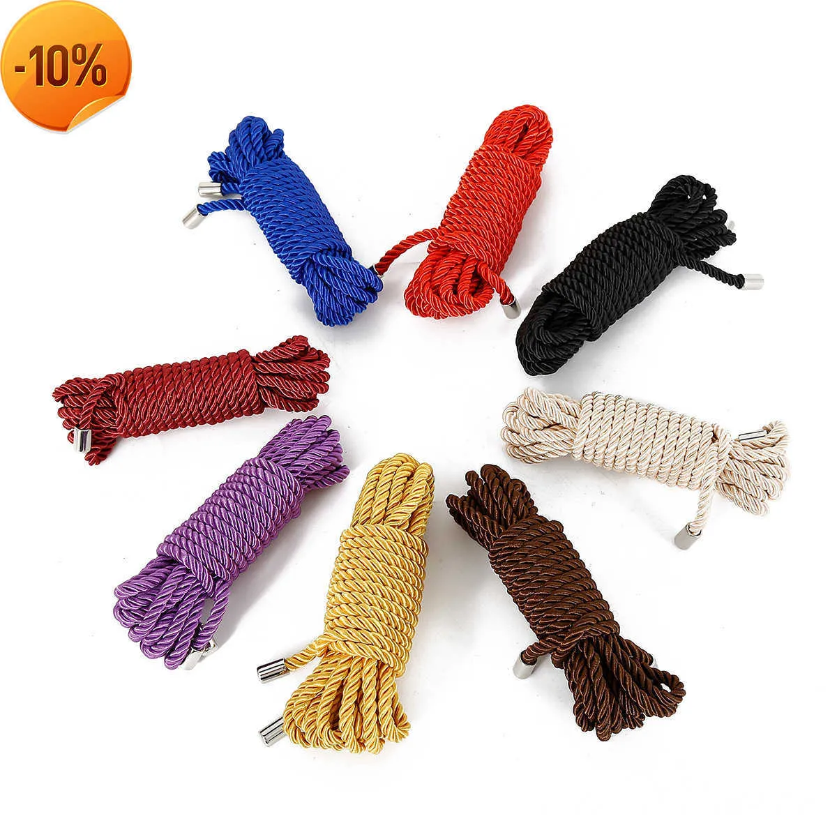 Massage 5m/10m/Quality Cotton Rope Female Adult Sex products Slaves BDSM Bondage Soft Rope Adult Games Binding Rope Role-Playing Sex Toy