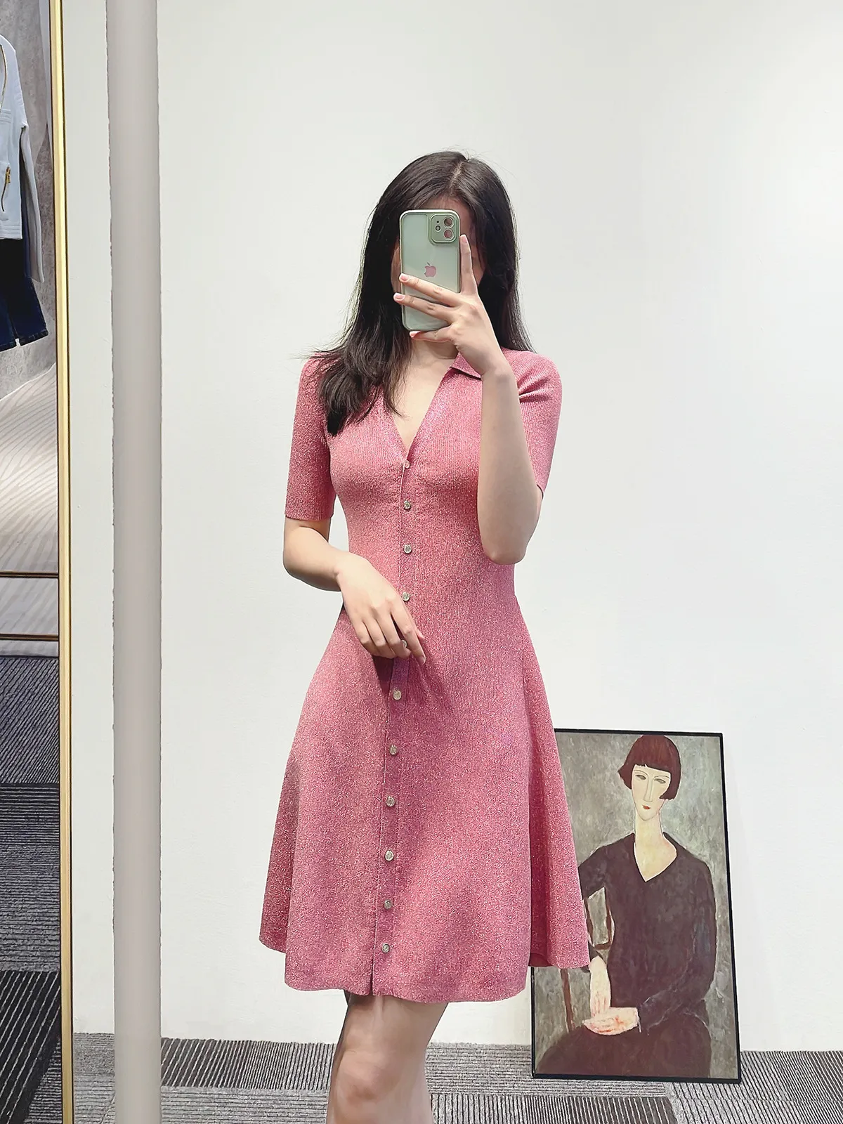 chanel knit dress Coco Chanel Sweater/Dress Set S main image 1