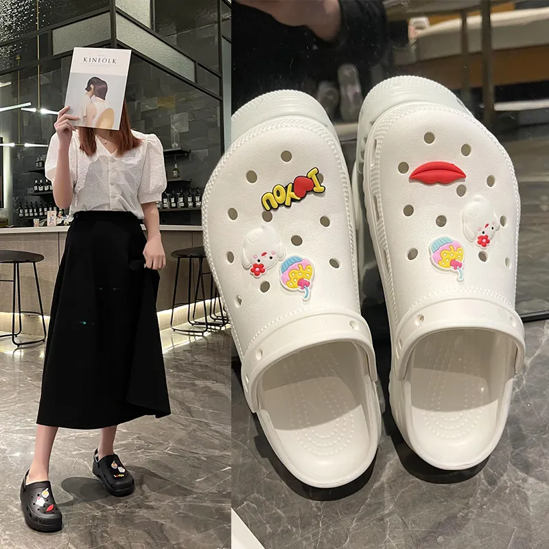 Womens sandals new style stepping on feeling non-slip fashion hole shoes nurse platform casual toe sandals womens HA2217-5-02