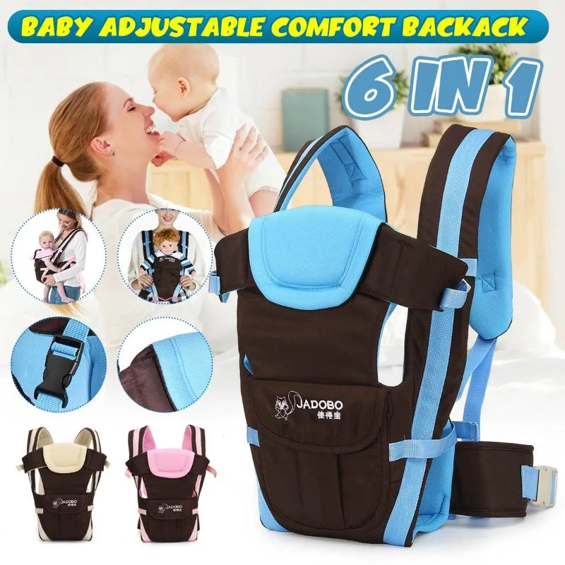 Zaini In 1 Marsupio Ergonomico Infant Hipseat 2-24 Mesi Fronte Fronte Kangaroo Wrap Sling Imbracature Traspiranti