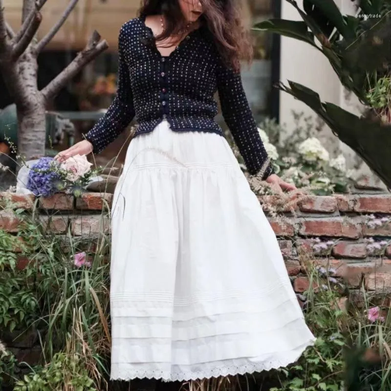 Skirts Niche Design Early Spring Women s Clothing French Retro Vintage Comfortable Fashion High quality Skirt