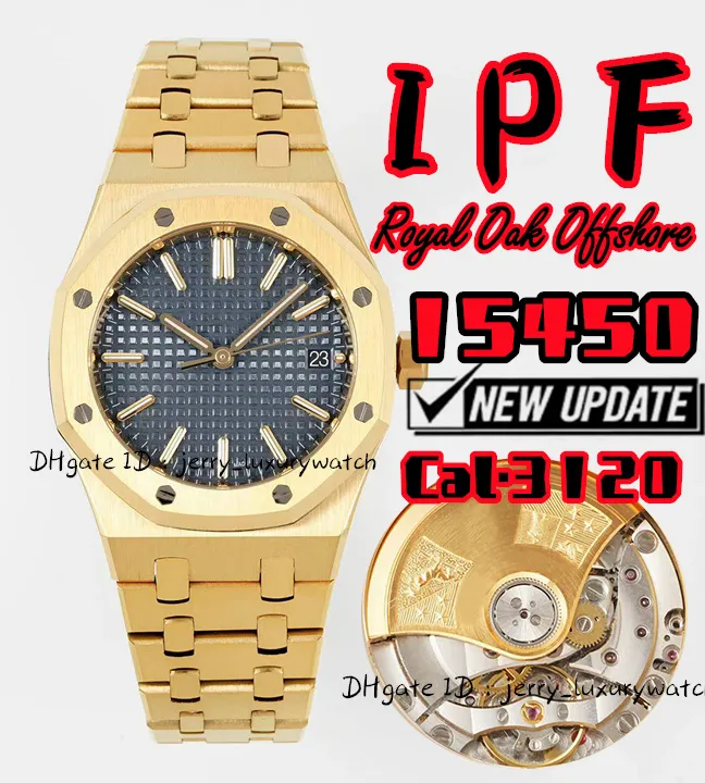 IPF 15450ST Orologio da donna di lusso Cal3120 movimento meccanico all-in-one, 37 mm di spessore 9,8 mm, albero centrale solido, 41 ore di accumulo di energia cinetica due