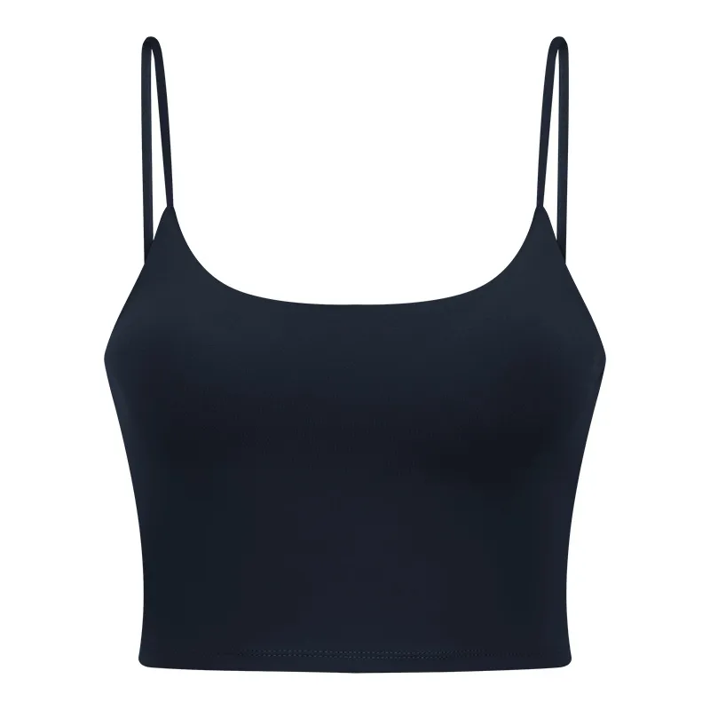 Women's Breathable Longline Yoga Sports Bra - Seamless, Light Support with  Removable Pads