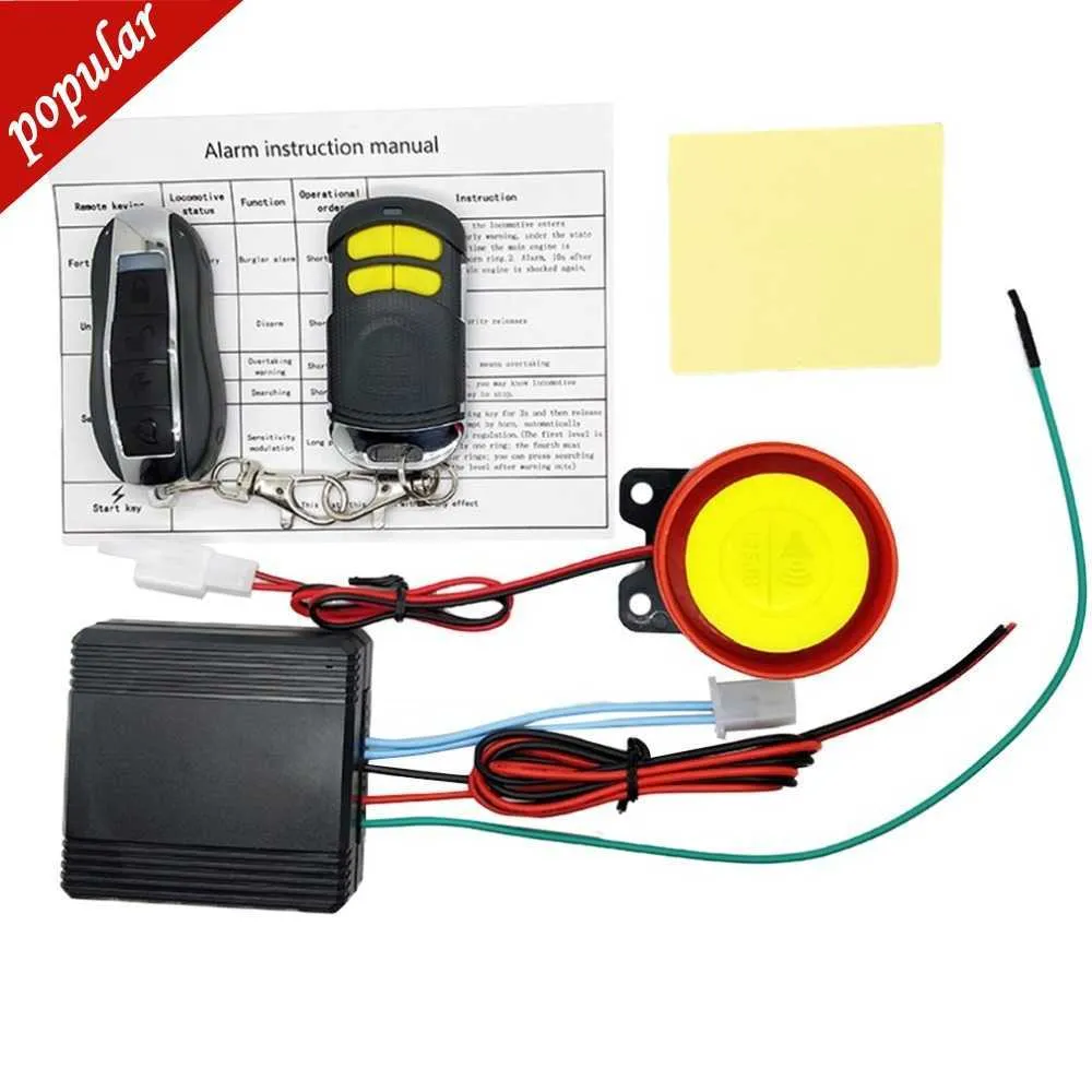 New Universial Dual Remote Control Motorcycle Alarm Security System Motorcycle Theft Protection Bike Scooter Motor Alarm System