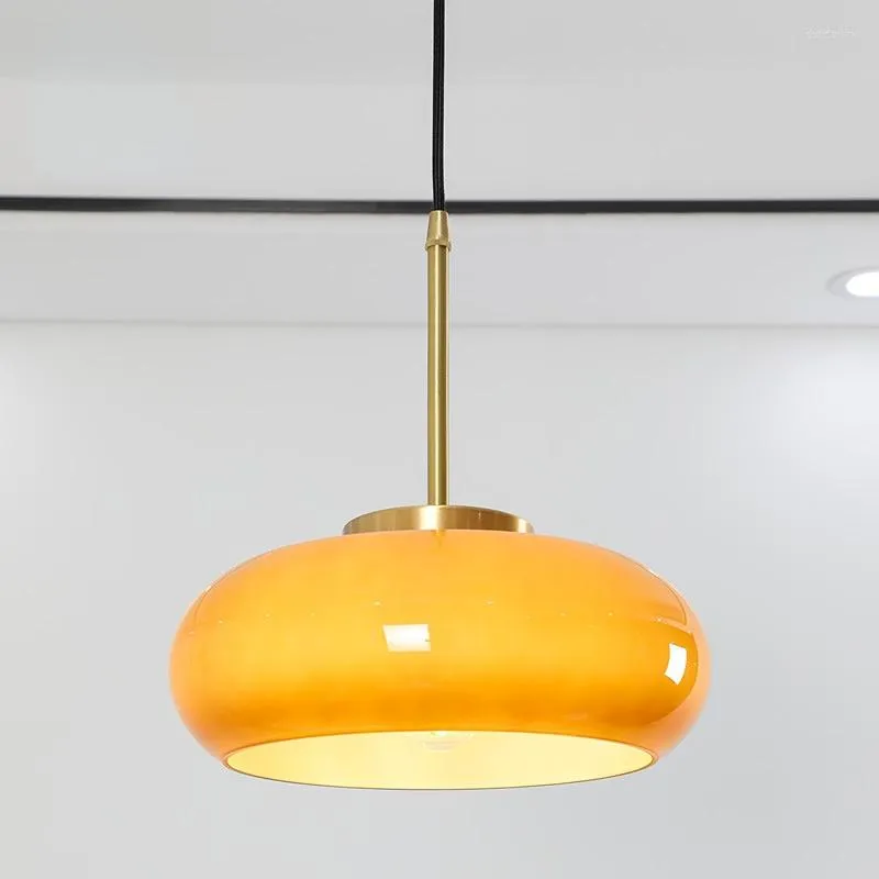 Подвесные лампы японские тихие стеклянные лампы скандинавский дизайнер Баухаус подвесной лампочек