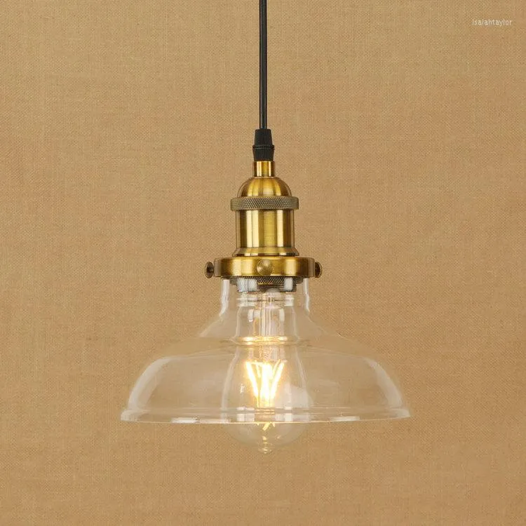 Pendant Lamps IWHD Glass Lamparas Hanging Lamp Led Loft Industrial Lighting Lights Edison Bulb Light Fixture E27 220v For Decor