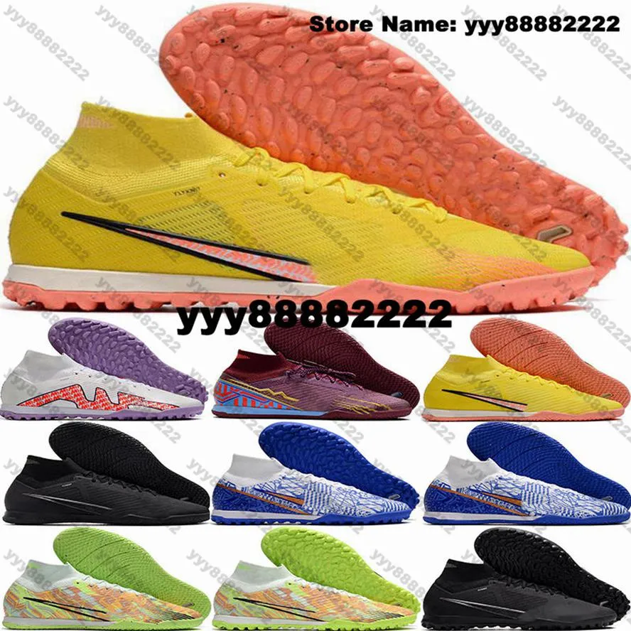 Mens Football Boots CR7 Zoom Mercurial Superfly 9 Elite TF Soccer