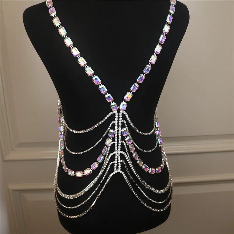 Rhinestone body cheap chain set