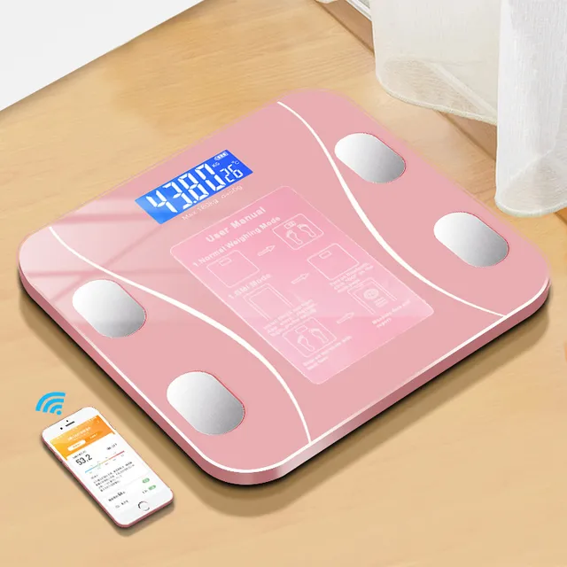 Body Fat Scale Smart Wireless Digital Bathroom Scale Scale Body Samenstelling Analyzer met smartphone-app Bluetooth-compatibel