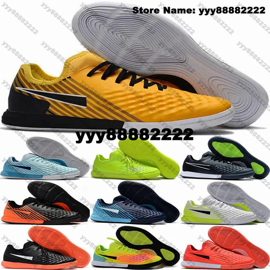 Mens Soccer Cleats Football Boots Soccer Shoes MagistaX Finale 2 IC IN Size 12 Us 12 Indoor Turf botas de futbol Us12 Sneakers Eur 46 White Scarpe Da Calcio Trainers