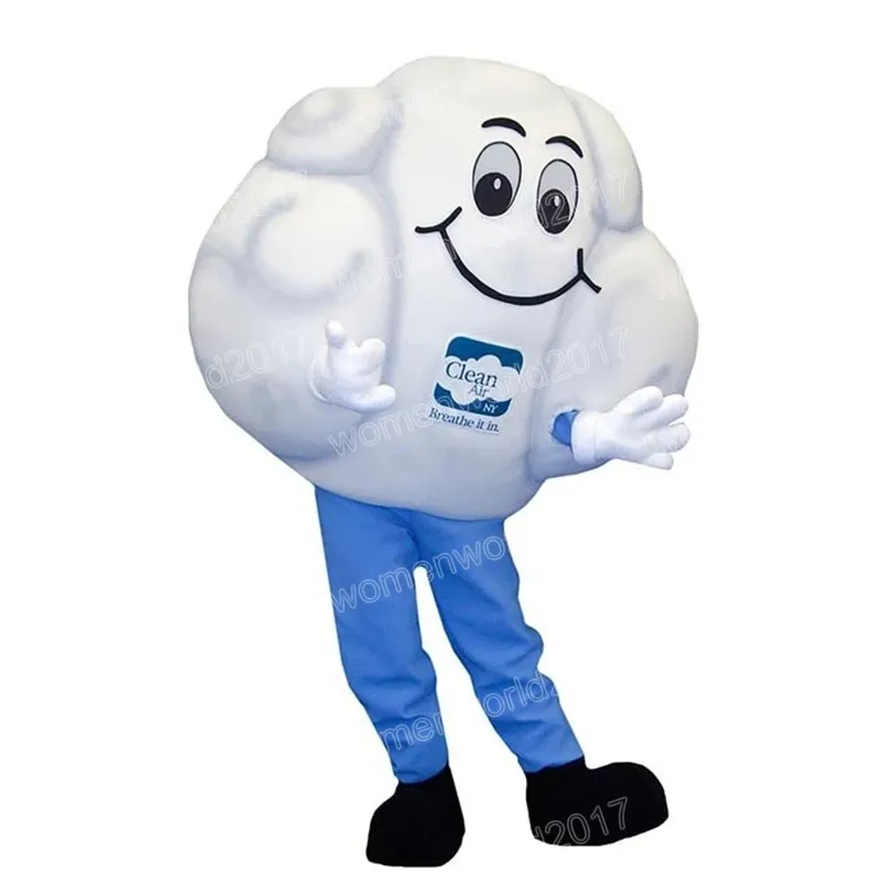 Halloween White Cloud Mascot Costume Simulation Cartoon Character Outfits Suit Adults Outfit Christmas Carnival Fancy Dress for Men Women