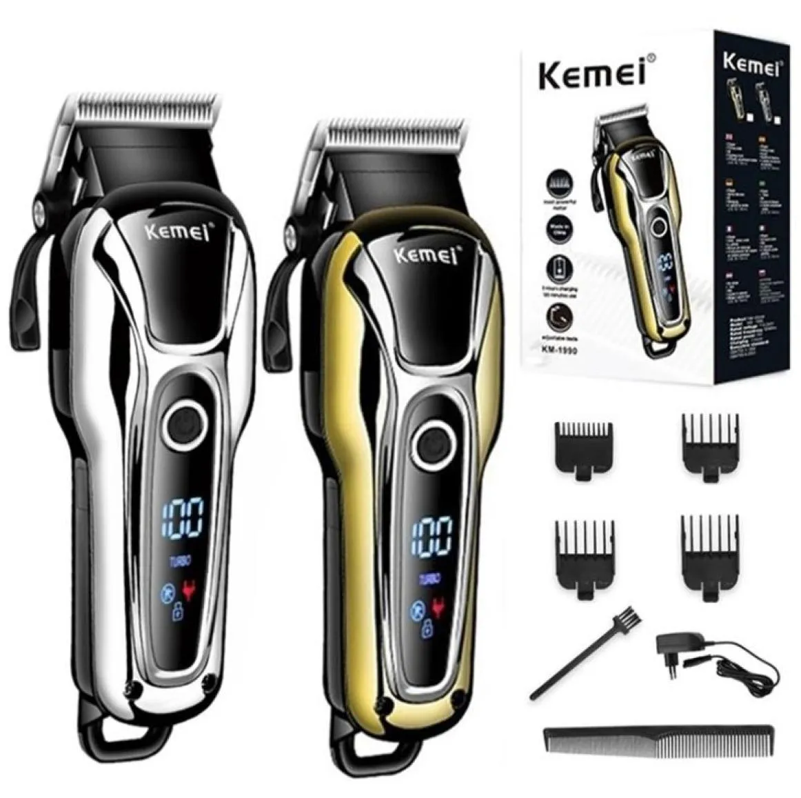 Original 2 Speed Professional Hair Trimmer For Men Hairdressing Kemei